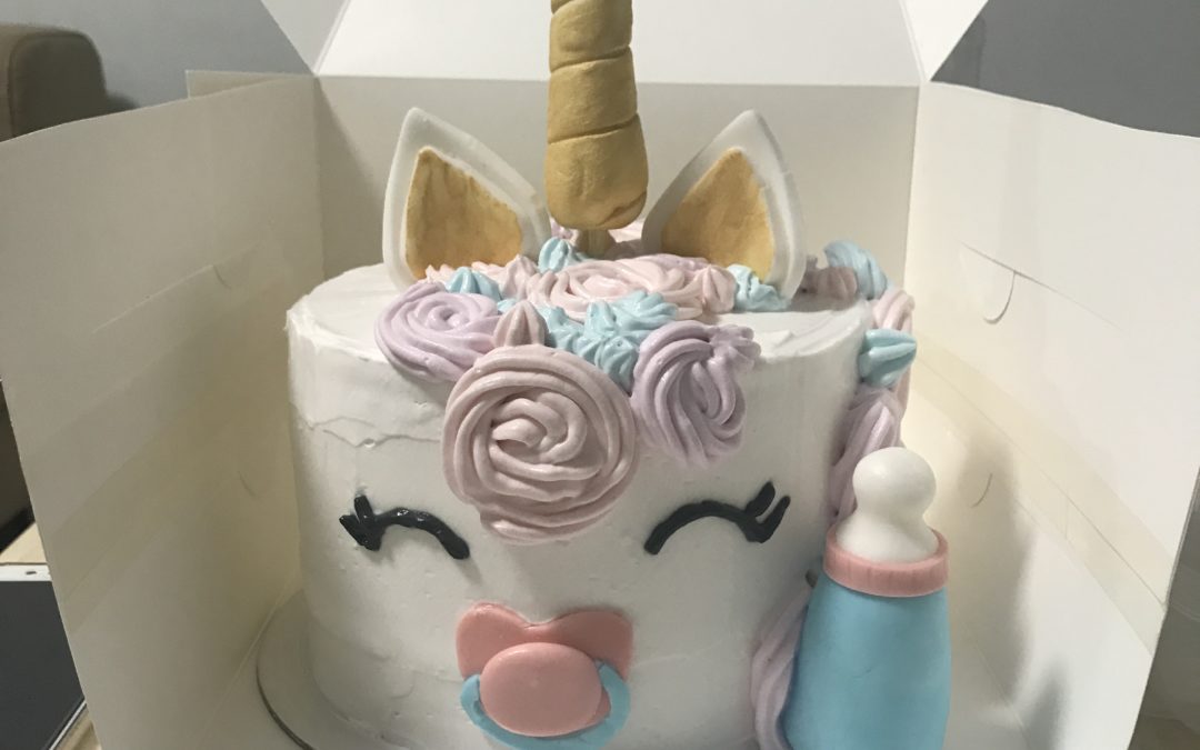 Unicorn Baby Cake (Stabilised Whipped Cream)